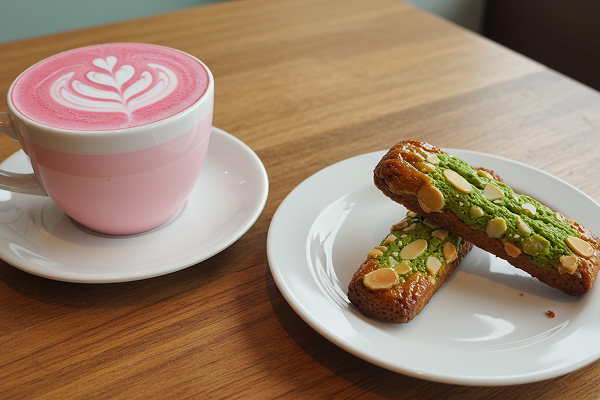 桜ラテと抹茶フロランタン