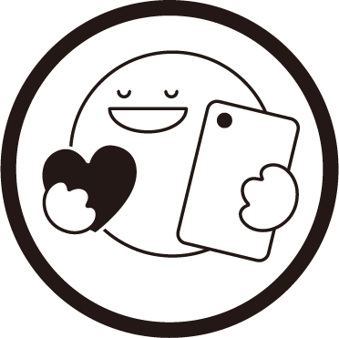 電話健康相談の日のロゴマーク文字なし白ベース